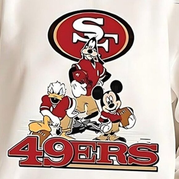 San Francisco 49ers NFL Football Sweatshirt Retro Fan Unisex Crewneck 05 - Picture 2 of 5